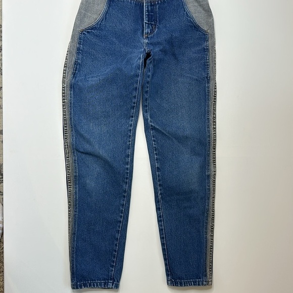 Helium Vintage 1980s Two Tone Denim Jeans - Picture 4 of 9